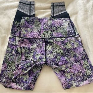 Lululemon Wunder Under Yoga Pants Purple Green 8